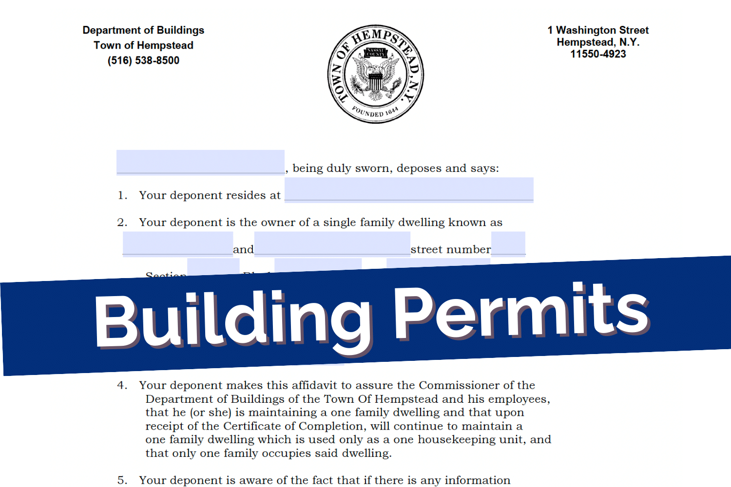 Town of Hempstead Building Permits Long Island Expediting